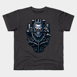 Cyborg Heads S02 D47 Kids T-Shirt